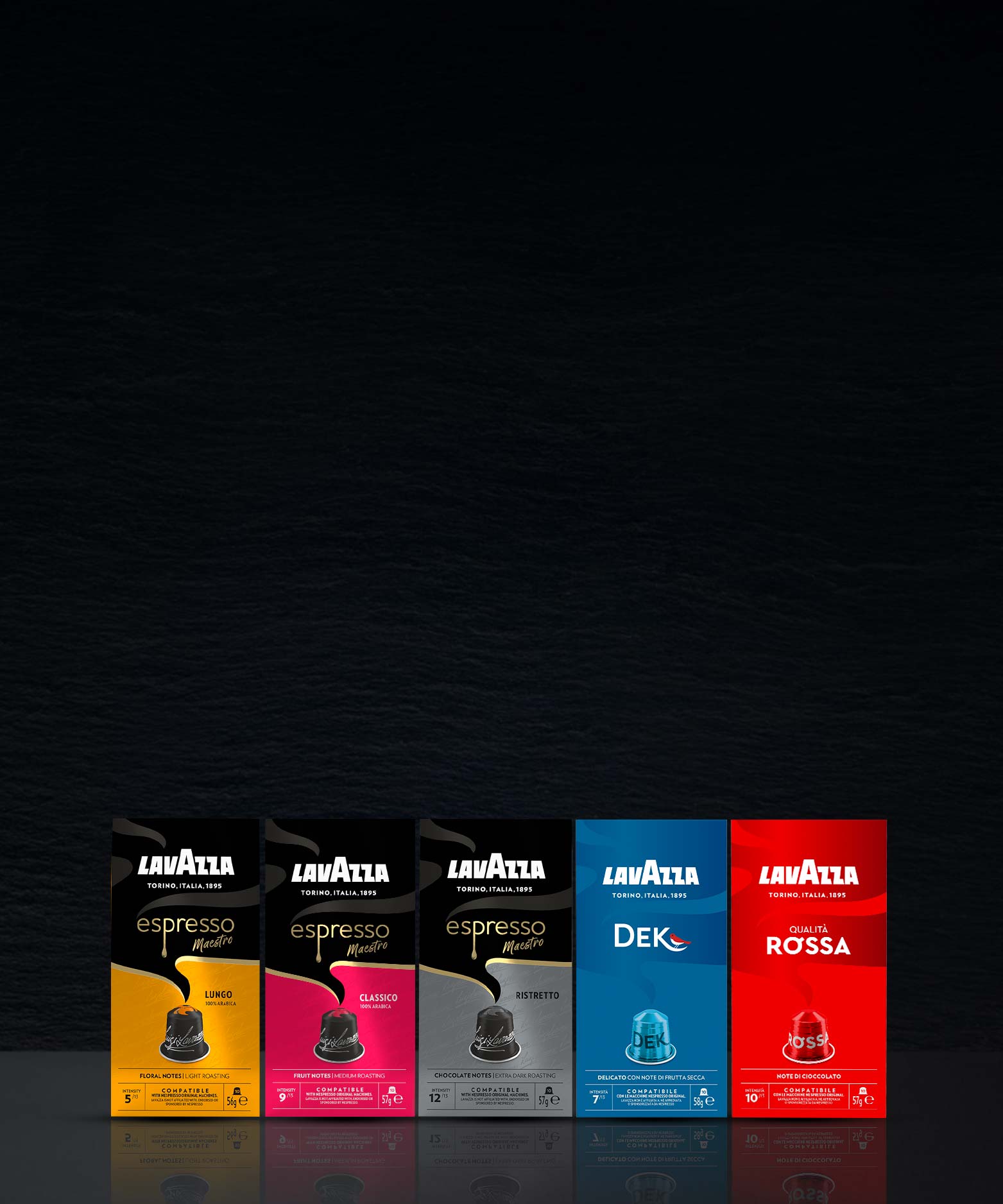 A Nespresso* Original kávéfőzőkkel kompatibilis Lavazza kapszulák