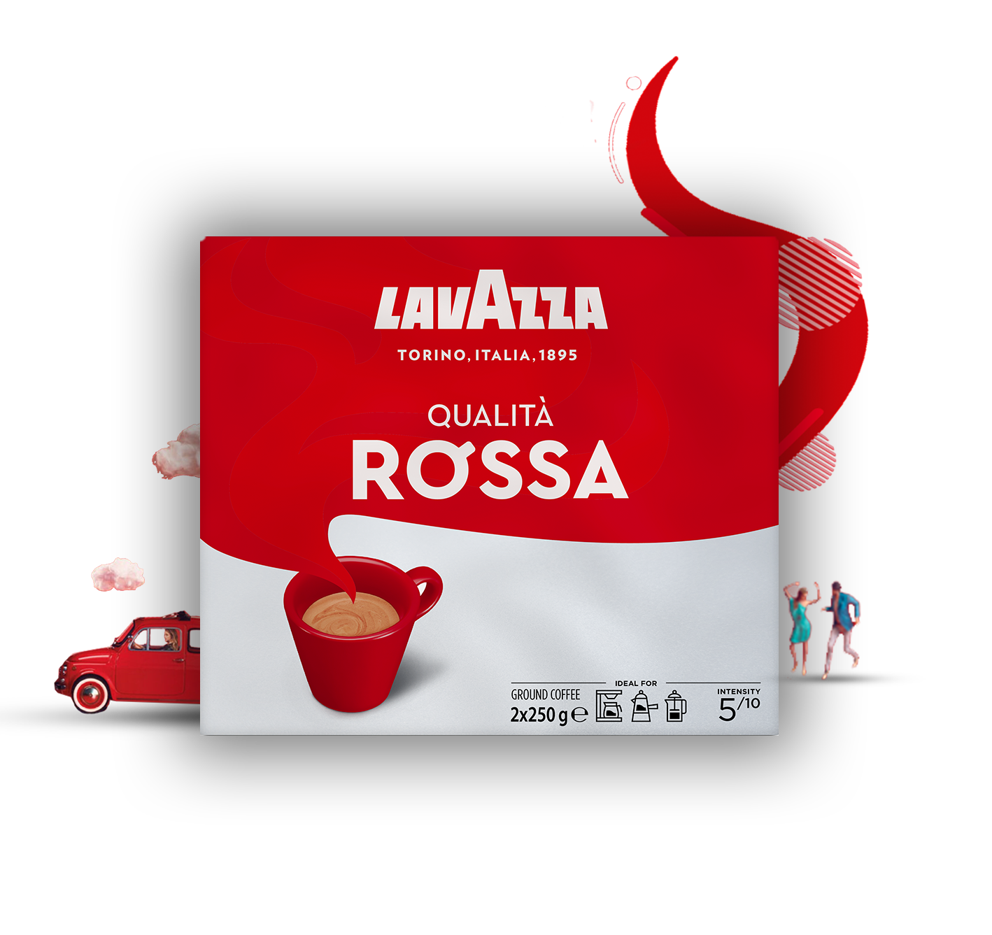 Qualità Rossa őrölt kávé